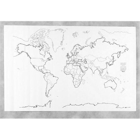 PACON CORPORATION Pacon Corporation Pac78770 Giant World Map PAC78770